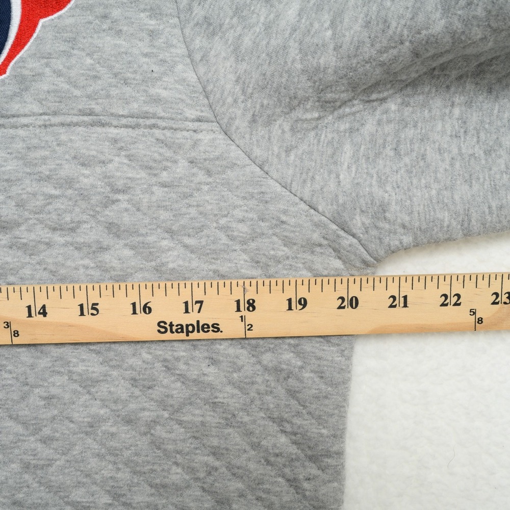 NFL Houston Texans Sweatshirt Women's Sz M Grey NFL Team Quilted Quarter Snap - Picture 8 of 10